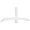 Ekena Millwork Bellingham Architectural Grade PVC Gable Bracket, 84"W x 28"H x 4"D x 4"F, 8/12 Pitch GBP084X28X0404BEL00 - alternate 1